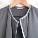 Faux Leather Trim Vest-8