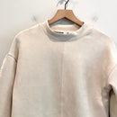 Fringe Trim Soft Sweatshirt-3