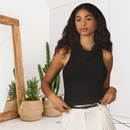 Sleeveless Draped Neck Top-2