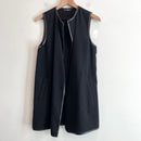 Faux Leather Trim Vest-2