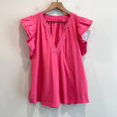 Ruffle V-Neck Top-2