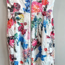Textured Floral Sheath Dress-8