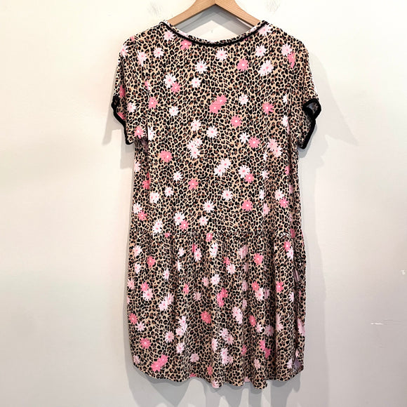 Floral Leopard Sleep Dress