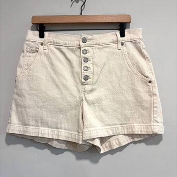 Button Fly Jean Shorts