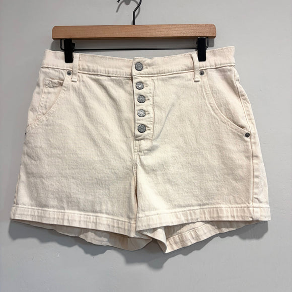Button Fly Jean Shorts