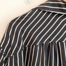 Striped Button Down Silk Shirt-12