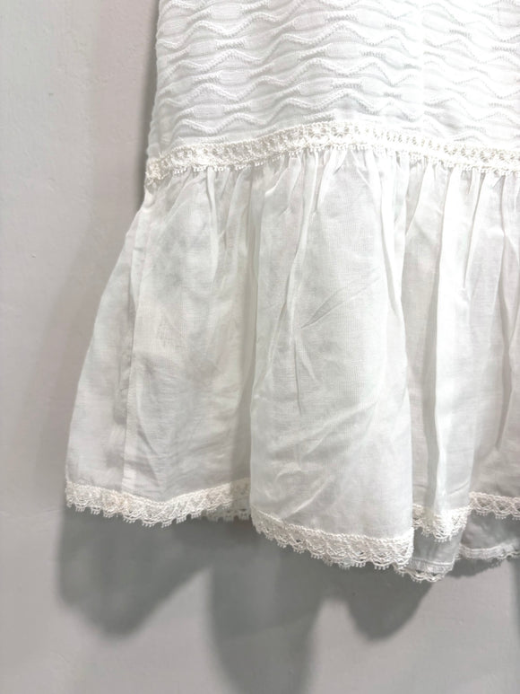 Ruffle Trim Tunic Top