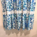 Floral Tiered Linen Midi Dress-14
