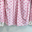 Geometric Button Down Top-11