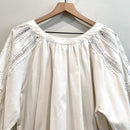 Crochet Eyelet Balloon Sleeve Top-3