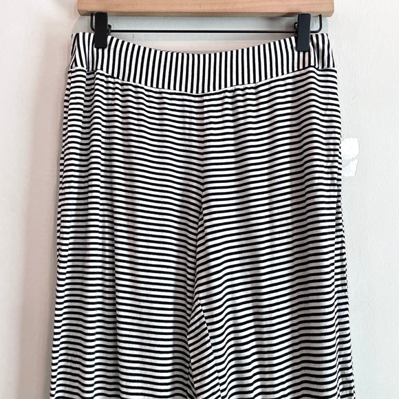 Striped Lace Trim Pajama Pants