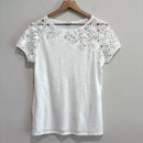 Short Sleeve Lace Tee-2