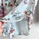 Floral Pleated Lightweight Top-5