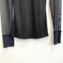 Sheer Sleeve Ribbed Top-4