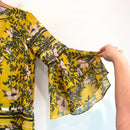 Floral Bell Sleeve Top-4