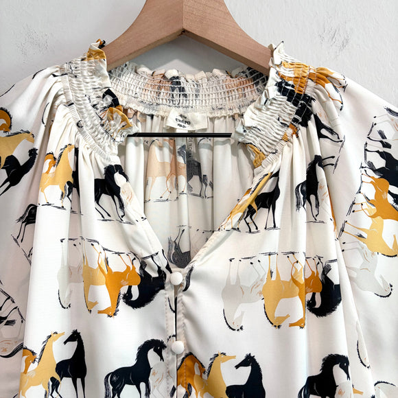 Horse Satin Top