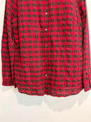 Plaid Ruffle Button Down Shirt-4