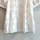 Diamond Eyelet Overlay Top-4