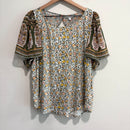 Floral Keyhole Top-2