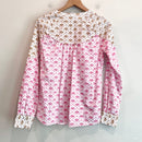 Geometric Button Down Top-9