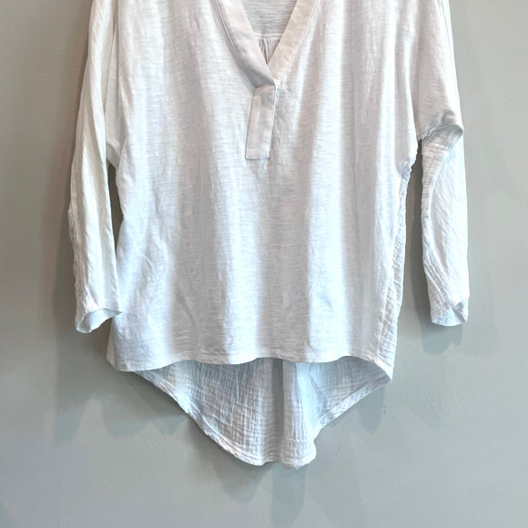 High Low Hem Cotton Top