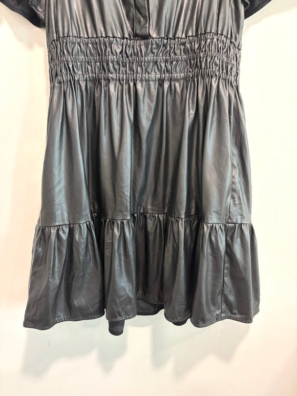 Faux Leather Dress