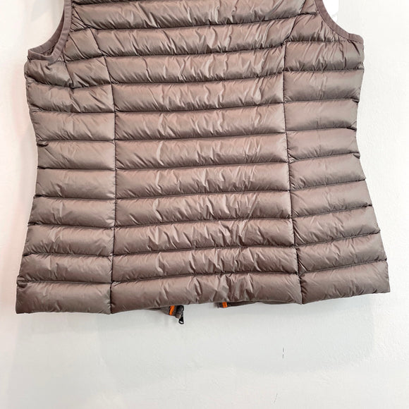 Sleeveless Zip Front Puff Vest
