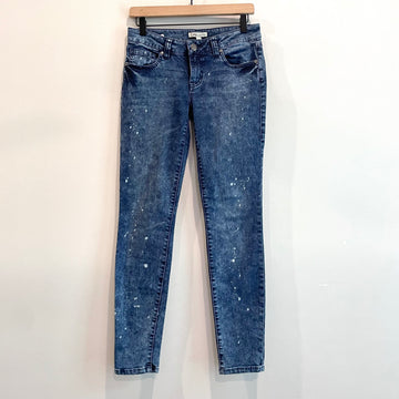 Bleach Splatter Skinny Jeans