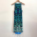 Patterned Stretch Shift Dress-10