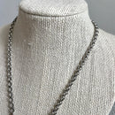 Scroll Heart Silver Pendant Necklace-4