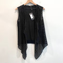 Faux Suede Perforated Vest-2