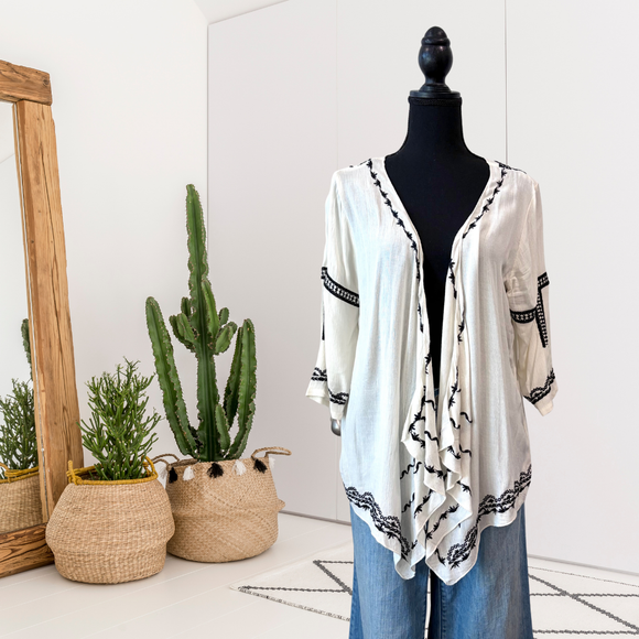Embroidered Cardigan