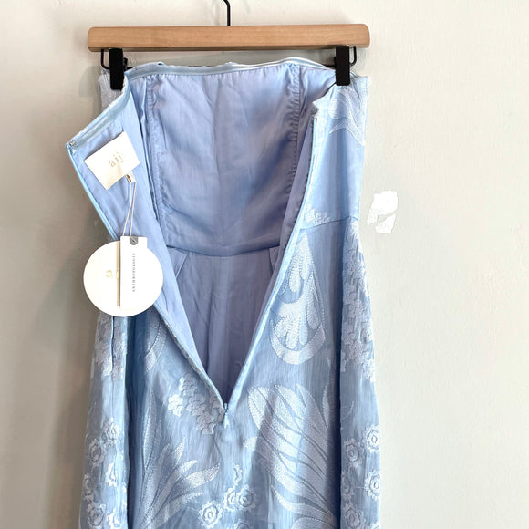 Embroidered Strapless Jumpsuit