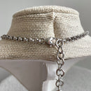 Scroll Heart Silver Pendant Necklace-6