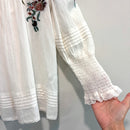 Floral Embroidered Peasant Top-5