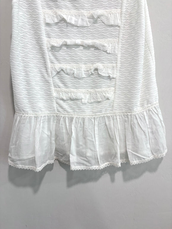 Ruffle Trim Tunic Top