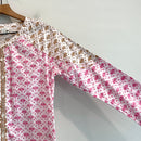 Geometric Button Down Top-7