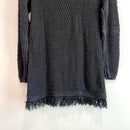 Textured Fringe Hem Sweater-11