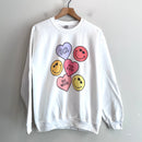 Smiley Valentine Hearts Sweatshirt-2