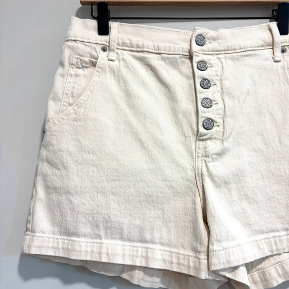 Button Fly Jean Shorts