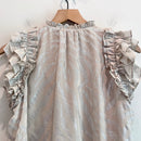 Ruffled Tie V-Neck Top-10
