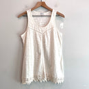 Crochet Trim Sleep Tank Top-2