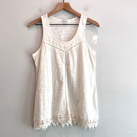 Crochet Trim Sleep Tank Top