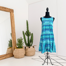 Sleeveless Stretch Flounce Dress-1