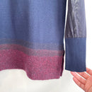 Semi-Sheer Sleeve V-Neck Sweater-6