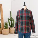 Plaid Button Up Shirt-1