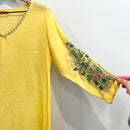 Floral Embroidered Sleeve Top-4