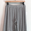 Striped Lace Trim Pajama Pants-8