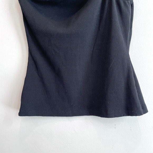 One Shoulder Ribbed Tank Top