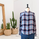 Plaid Button Down Top-1